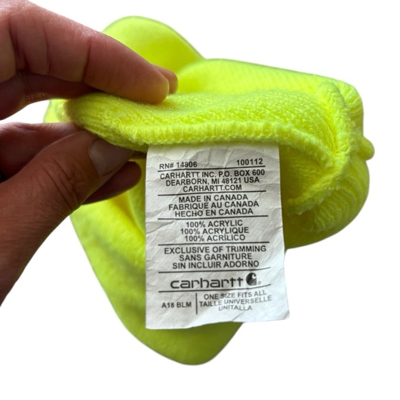 Carhartt Bright Yellow Beanie - Picture 4 of 4